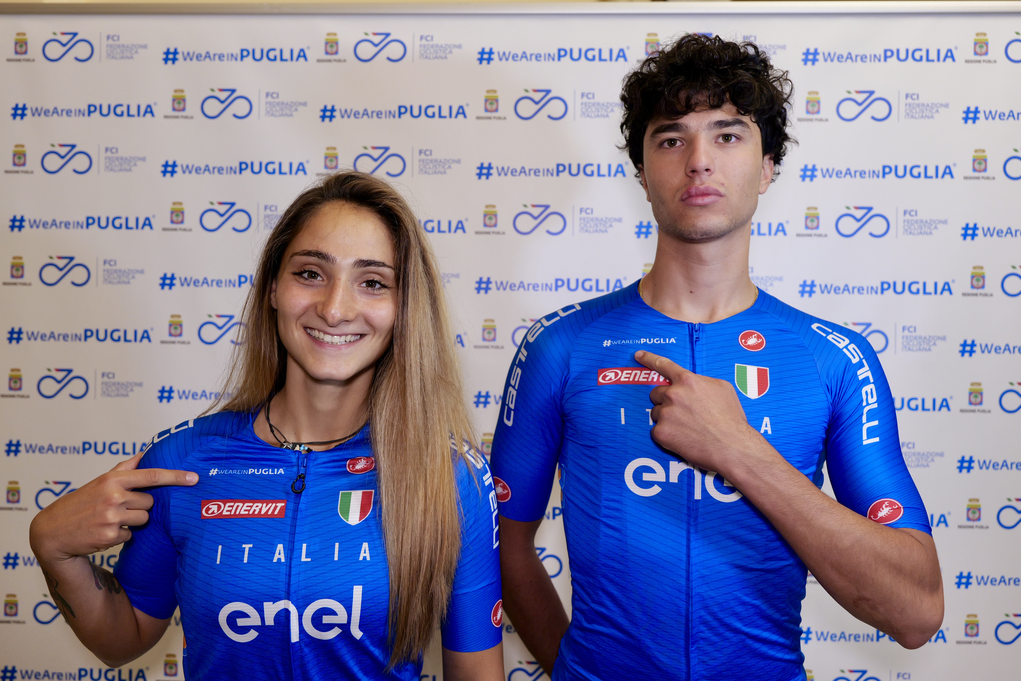 #WeAreinPuglia sulla maglia azzurra della Nazionale Italiana di Ciclismo