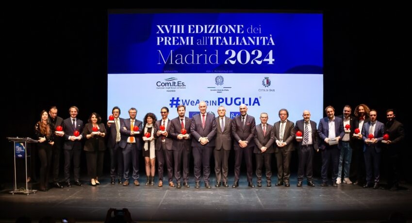 Premiati a Madrid i pugliesi eccellenti, dalla Spagna +30% di arrivi e presenze