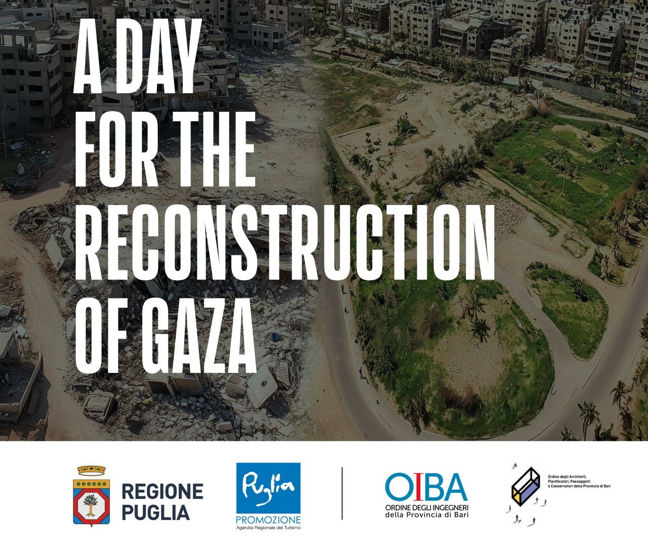 La Regione Puglia sostiene i progetti per la ricostruzione di Gaza